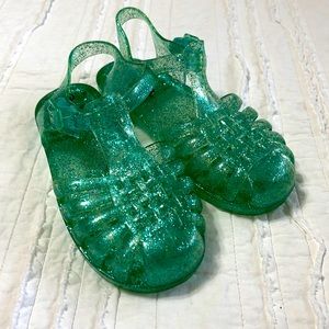 Girls Teal Circo Jelly Sandals Size XL 11/12